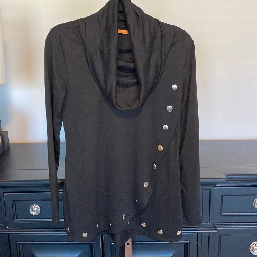 Black Cowlneck Sweater